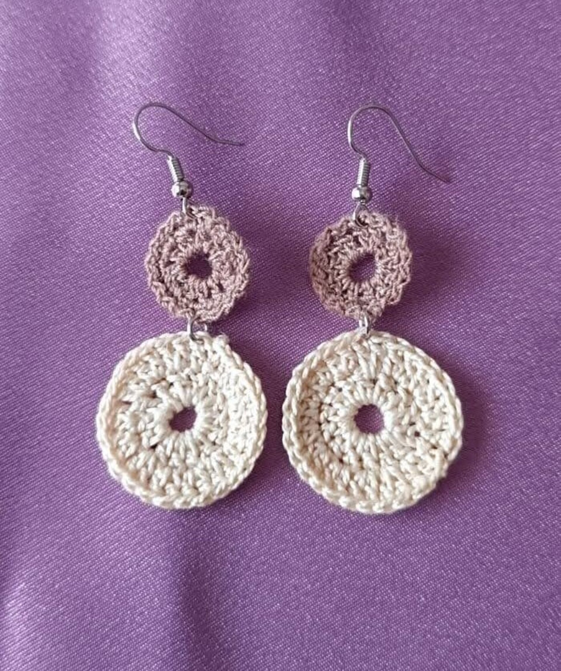 Pendientes de ganchillo - 1