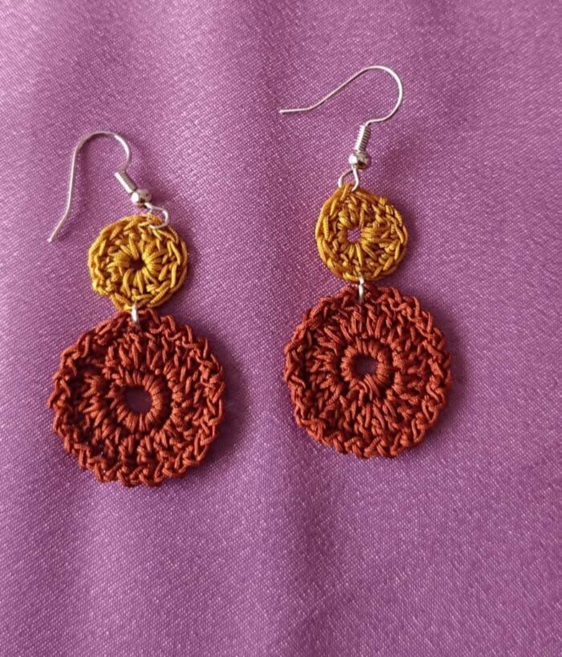 Pendientes de ganchillo - 1