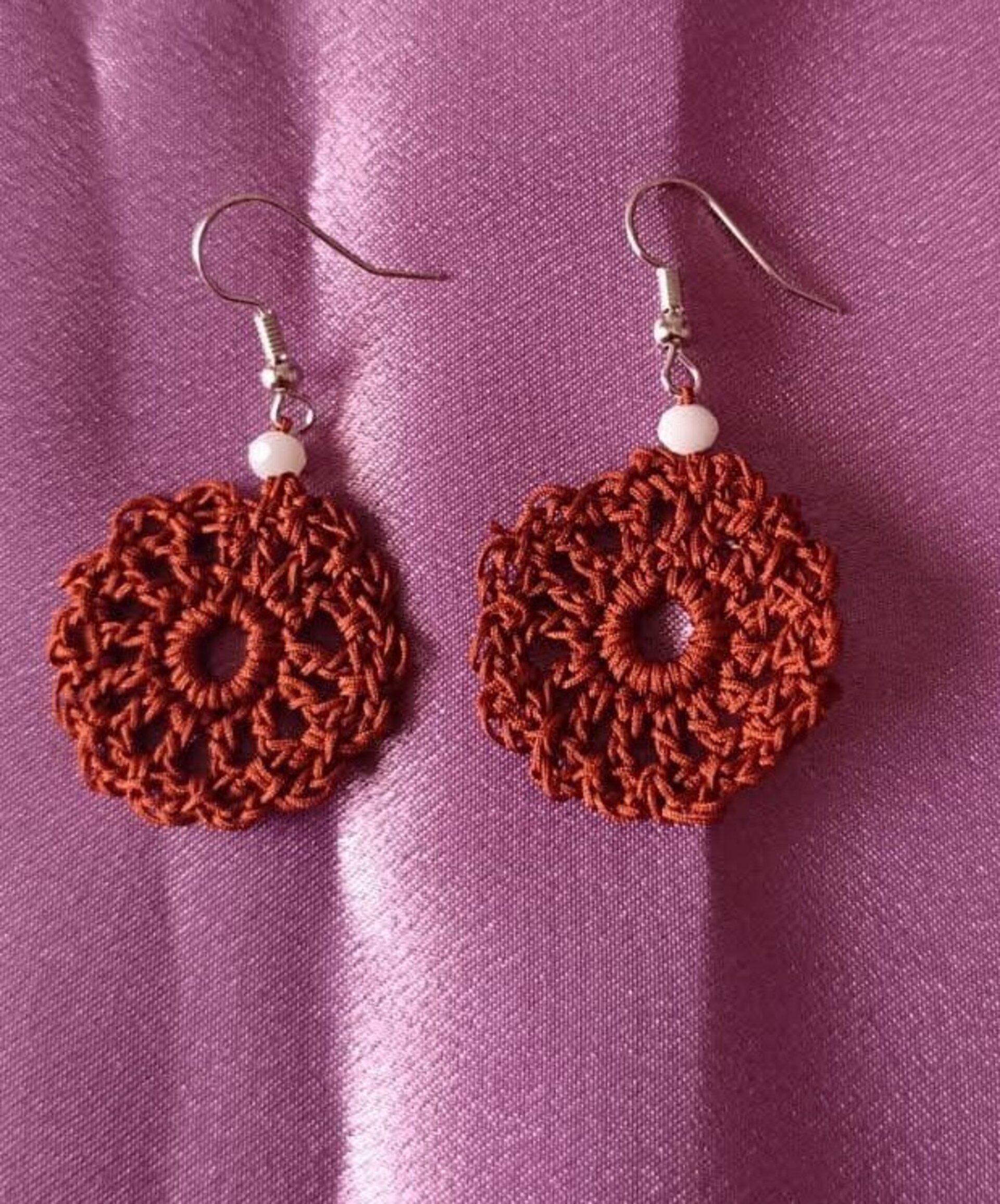 Pendientes de ganchillo - 1